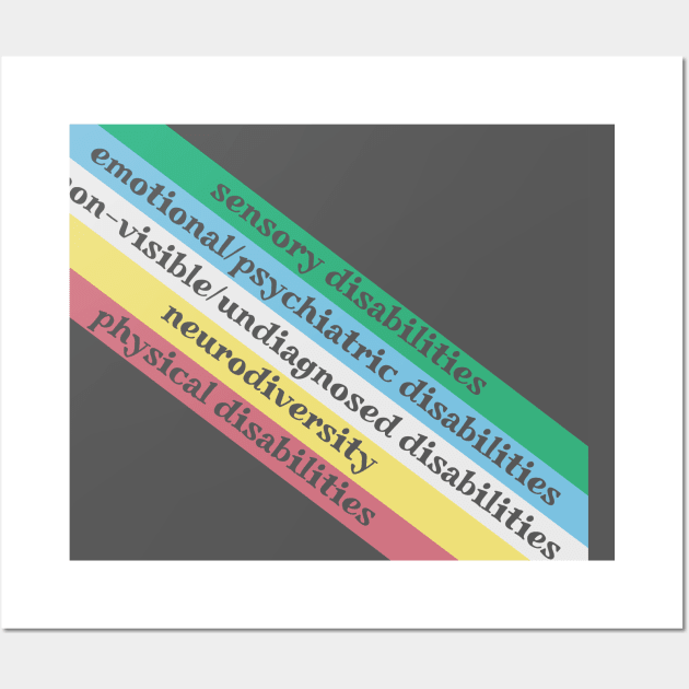 Disability pride flag Wall Art by Becky-Marie